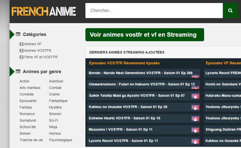 FRANIME PLATEFORME DE STREAMING D ANIME EN LIGNE visual data 5
