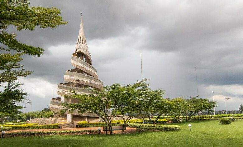 l'un des plus beaux monuments historiques du Cameroun : le monument de la réunification à Yaoundé
