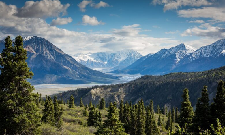 parc national Kluane dans le territoire Yukon au Canada