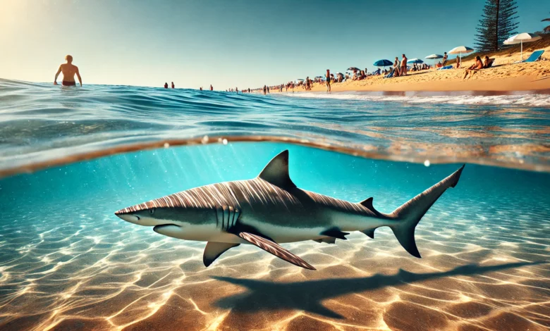 les requins et les plages