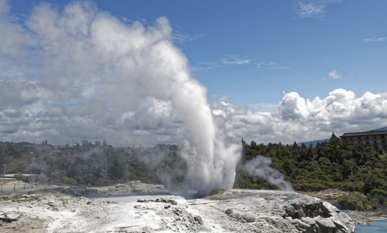 l'un des geysers les plus célèbres : pohutu