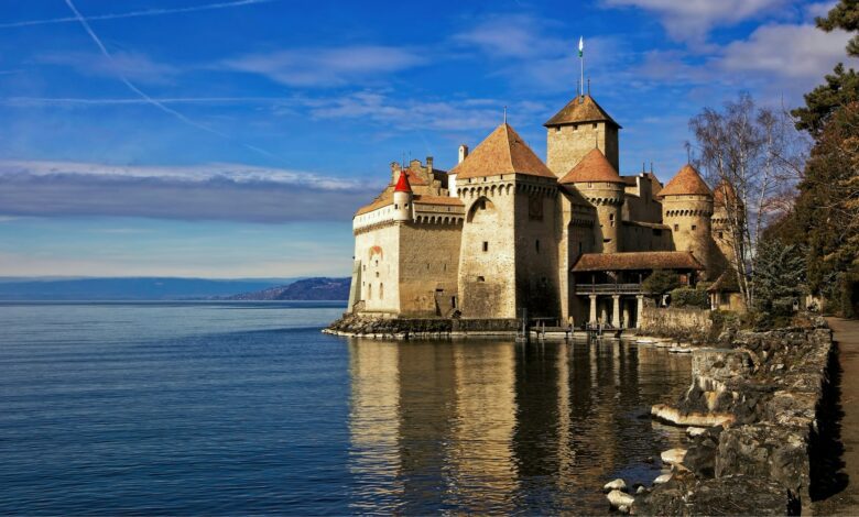 Le château de Chillon, l'une des forteresses médiévales les mieux conservées d'Europe