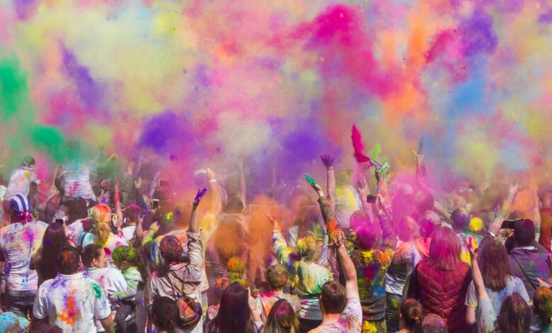 holi la fête des couleurs en Inde