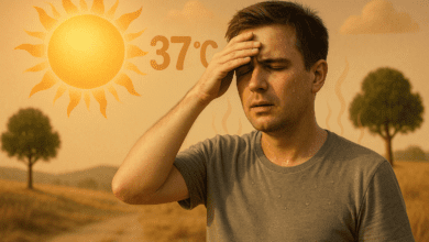 Sous un soleil accablant de 37 °C, le corps peine à se refroidir, rendant la chaleur étouffante.