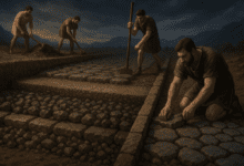 la construction des routes romaines