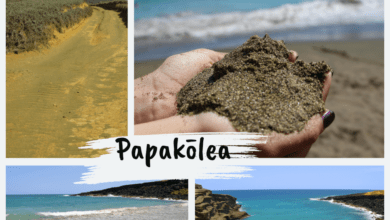 Papakōlea, la plage avec le sable vert olive