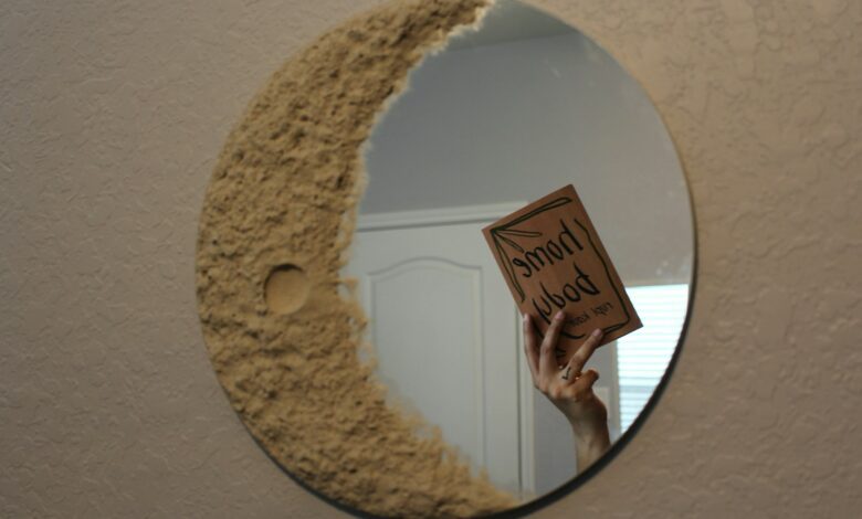 image inversée dans le miroir