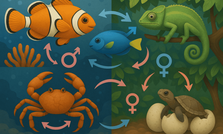 des animaux capables de changer leur sexe