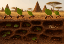 Les insectes bâtisseurs : fourmis, termites et l’art de l’architecture naturelle