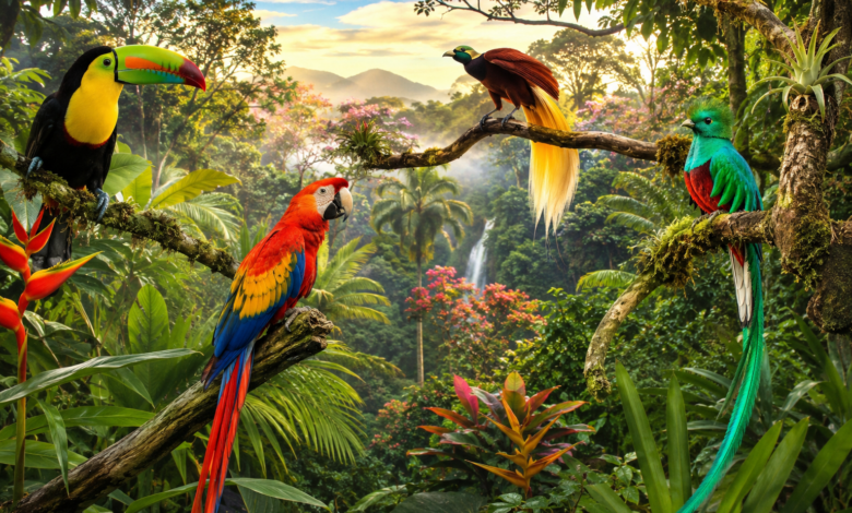 les oiseaux tropicaux